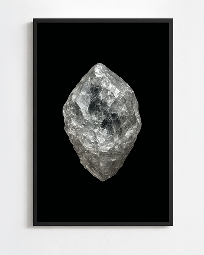 Scientific mineral illustration of Diamond