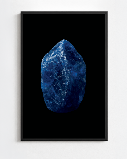 Scientific mineral illustration of Sapphire
