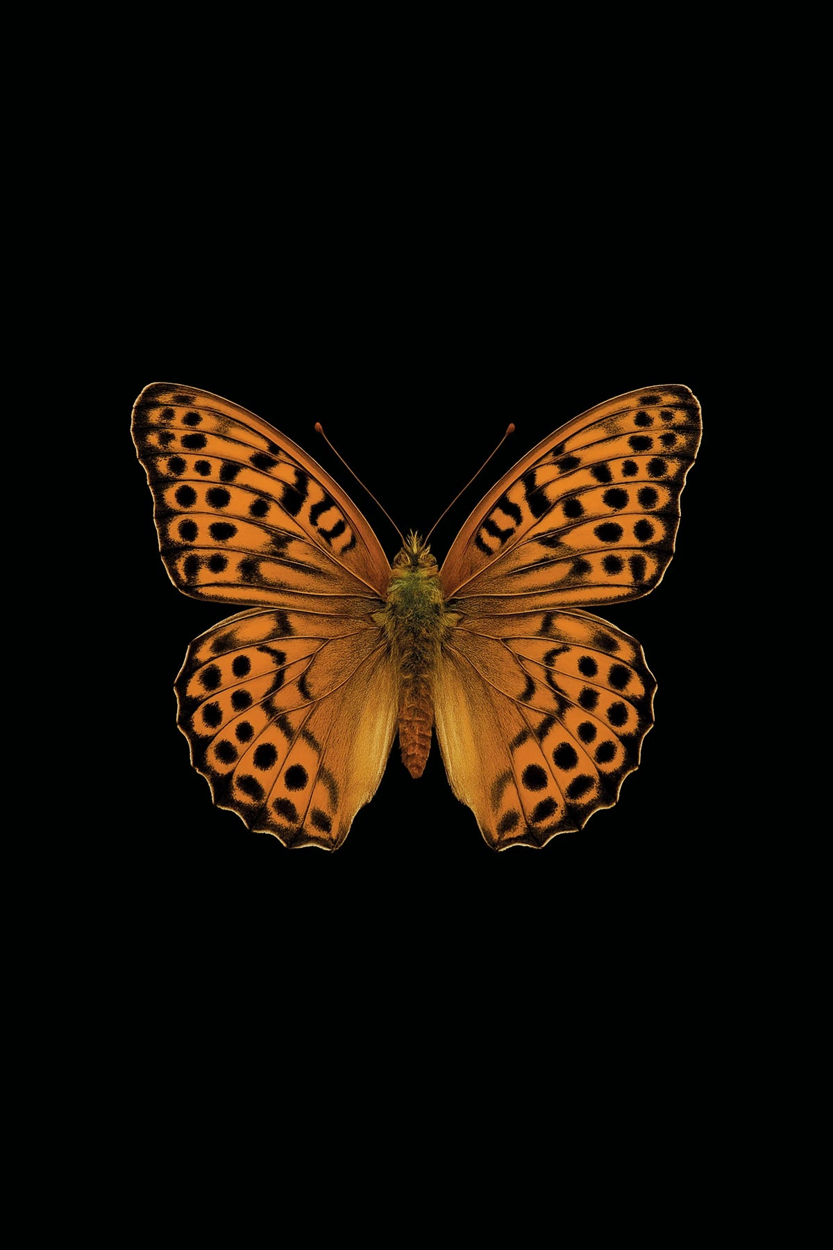 Scientific illustration of the Silver-Washed Fritillary (Argynnis paphia)
