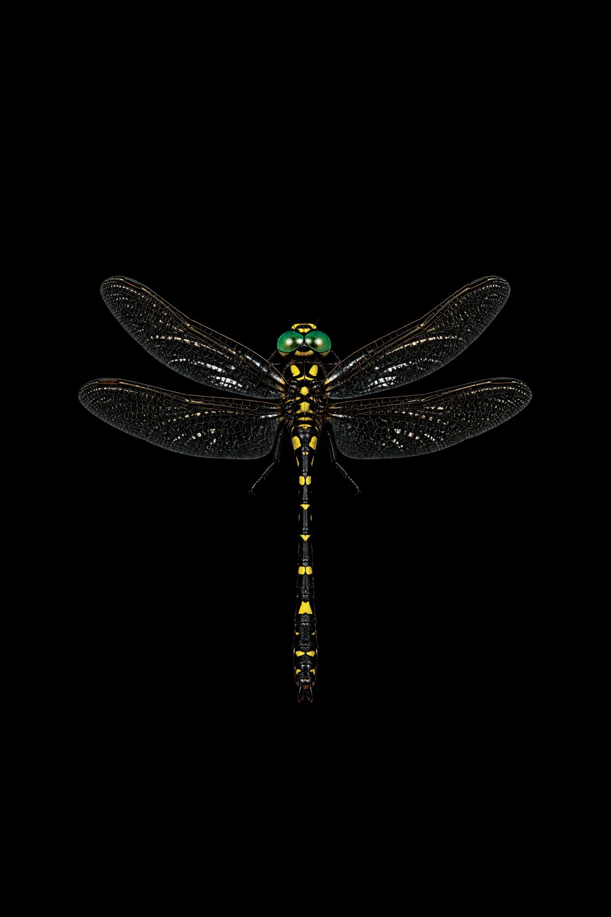 Scientific illustration of the Splendid Cruiser dragonfly (Macromia splendens)