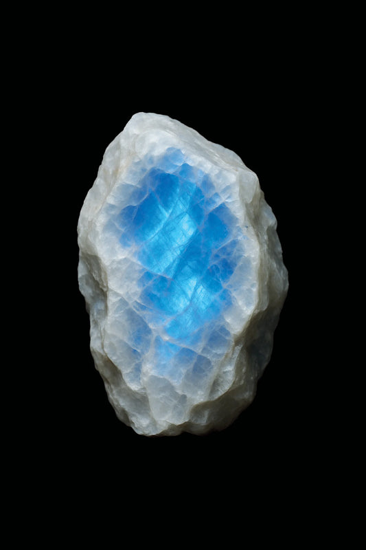 Scientific mineral illustration of Moonstone