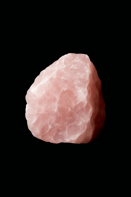 Scientific mineral illustration of Rose Quartz