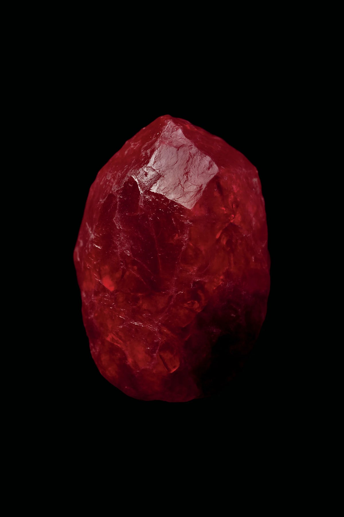 Scientific mineral illustration of Ruby