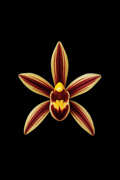 Scientific illustration of the Pendulous Cymbidium (Cymbidium aloifolium)