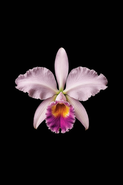 Scientific illustration of the Easter Orchid (Cattleya mossiae)