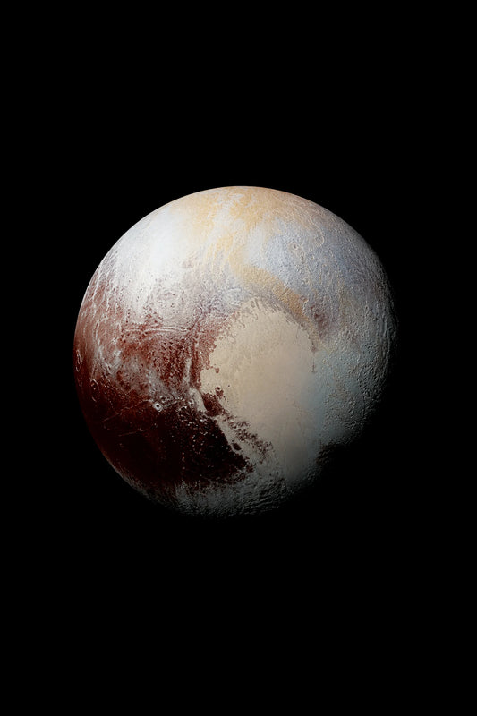 Astronomical illustration of Pluto