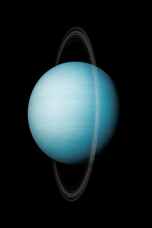 Astronomical illustration of Uranus