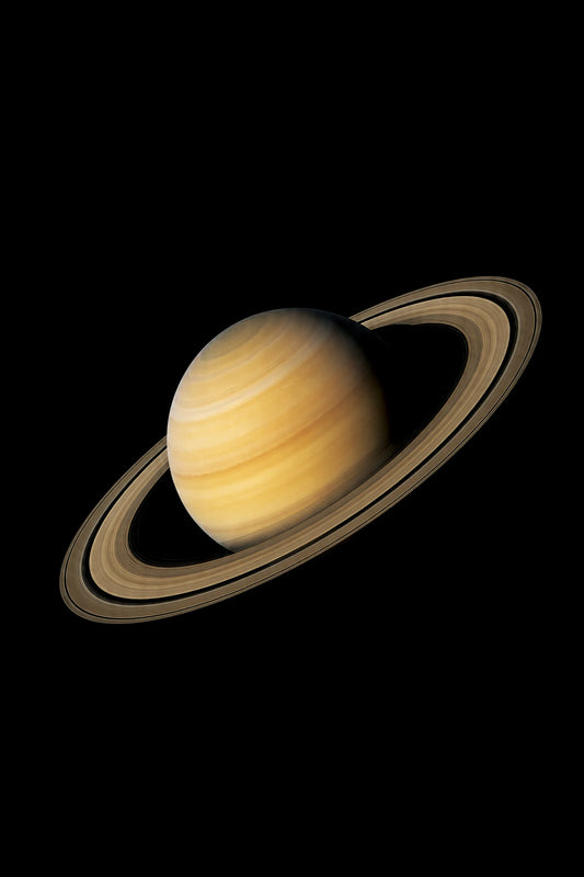 Astronomical illustration of Saturn
