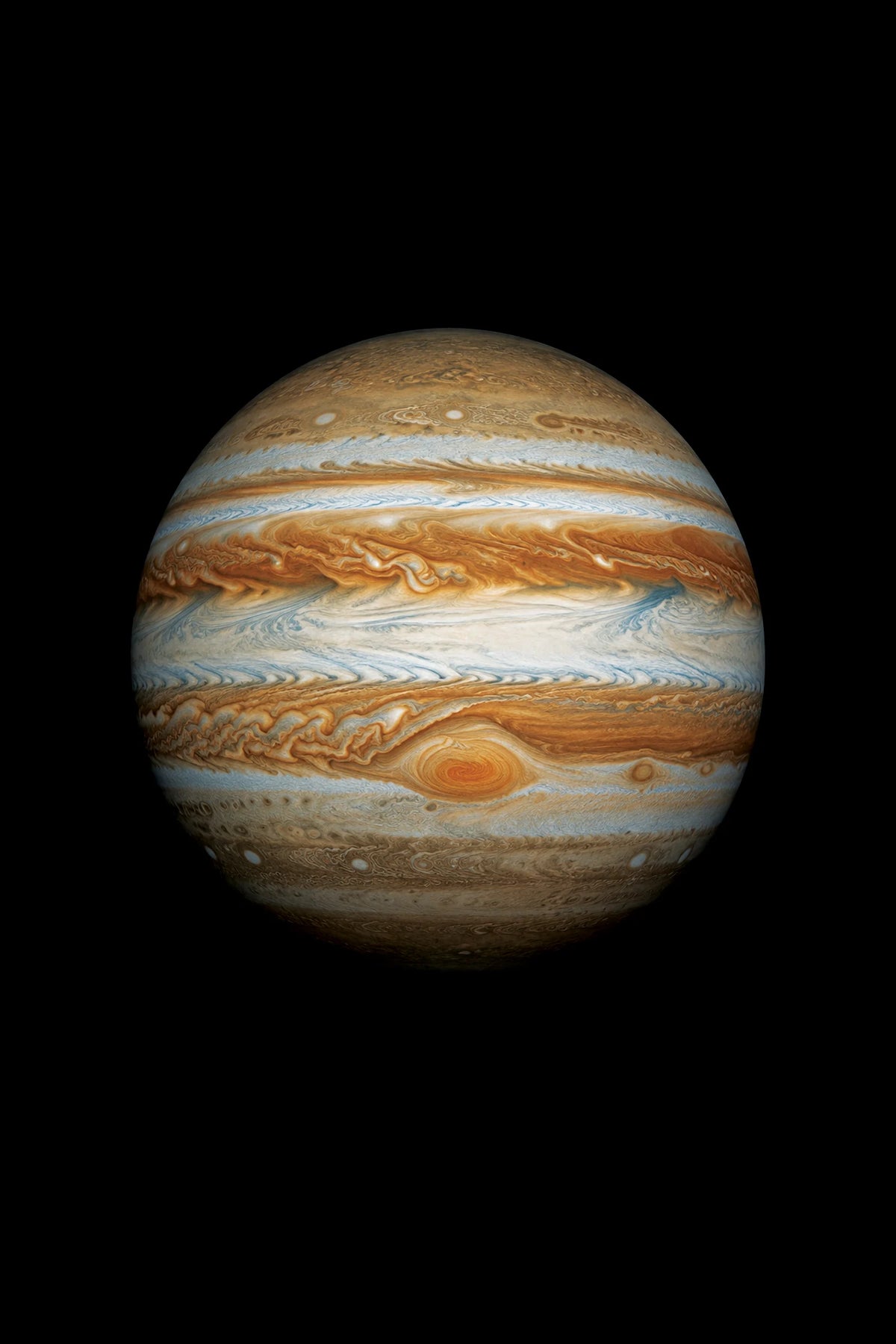 Astronomical illustration of Jupiter