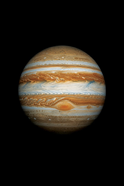 Astronomical illustration of Jupiter