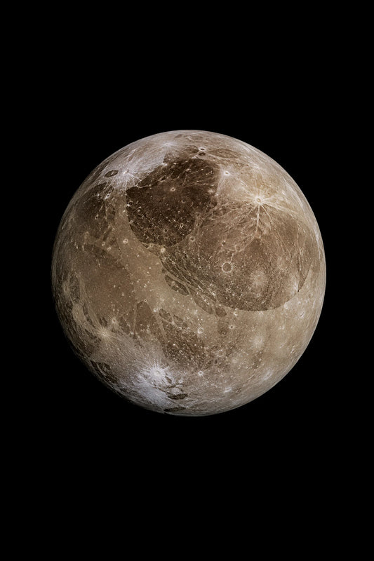 Astronomical illustration of Ganymede