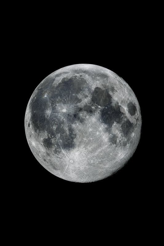 Astronomical illustration of Moon